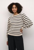 Pullover Kalizzy stripe, Feather gray/black
