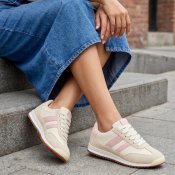 Sneakers Kamelia, beige/rosa