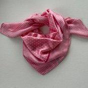 Liten scarf Dots, rosaprickig