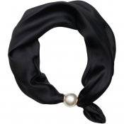 Liten scarf med magnet, svart