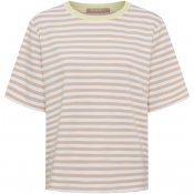 T-shirt Mdc Jamila, beige/vit/gul