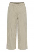 Kanaya Striped Culotte Pants, Brindle/Turledo