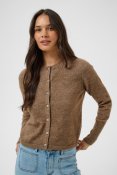 Stickad kofta Kaniel, Beige Melange