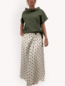 Amy, kort blus med vid krage, Army