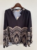 Blus MdcLinden, svart/beige