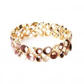 Armband Stella, brun/guld