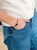 Black Gold Cuff Bracelet – Button Base