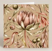 Kort med kuvert, Botanico beige