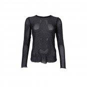 Meshtopp Alexis, svart/strass