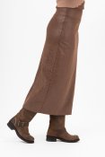 Kjol i fuskmocka Colt, Brown Sugar