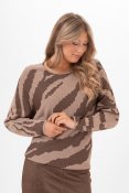 Tröja Eleanor, Deep Brown/Taupe
