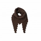 Stickad scarf Siana, brun