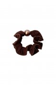 Scrunchie i satin, Coffee