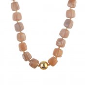 Kort Halsband Trendy, beige/guld