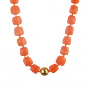 Kort Halsband Trendy, orange/guld