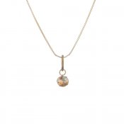 Kort Halsband med strass, beige