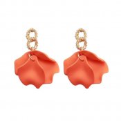 Örhängen Stella, orange/guld