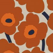 Servetter Unikko Orange, Marimekko, kaffe