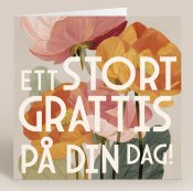 Kort med kuvert, Ett stort grattis på din dag!