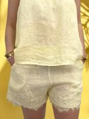 Linneshorts Vivi, gul