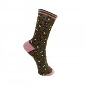 Strumpor Leo metallic, Army