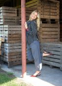 Barrel pants Beverly, Steel Grey