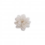 Brosch/klämma Linda, White Dot