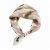 Liten scarf med magnet, prickig Taupe