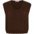 Stickad väst Marlene, chokladbrun