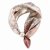 Liten scarf med magnet, gammelrosa med mönster