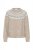 Stickad tröja Kaberta, Beige Melange/Grey/Chalk