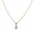 Evita crystal halsband, stål, By Jolima, guld
