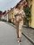 Sneakers Chunky, brun/strass/guld