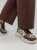 Sneakers Chunky, brun/strass/guld