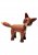Foxy Räv Trädekoration 12 cm Mahogny