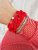 Marbella armband, röd, By Jolima