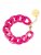Marbella armband, hot pink, By Jolima