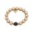 Armband Pärlor, beige/svart