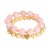 Armband 2 in 1, rosa/guld