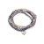 Armband med glasstenar, grå/brun