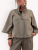 Ponchojacka med knappar Aka, beige