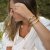 Como mini bangle, kristall/guld