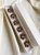 Erika – Brown Crystal Flower Button, knappsmycken 6-pack, brun/guld