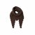 Stickad scarf Siana, brun