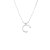 Kort halsband Bow, silver