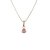Kort Halsband med strass, rosa