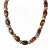 Halsband Aurora, brun/guld
