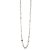 Långt halsband med pärlor, silver