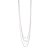 Långt halsband Chains & Dots, silver