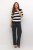KAlizza Striped Knit - Black/Chalk Bold Stripe - Black